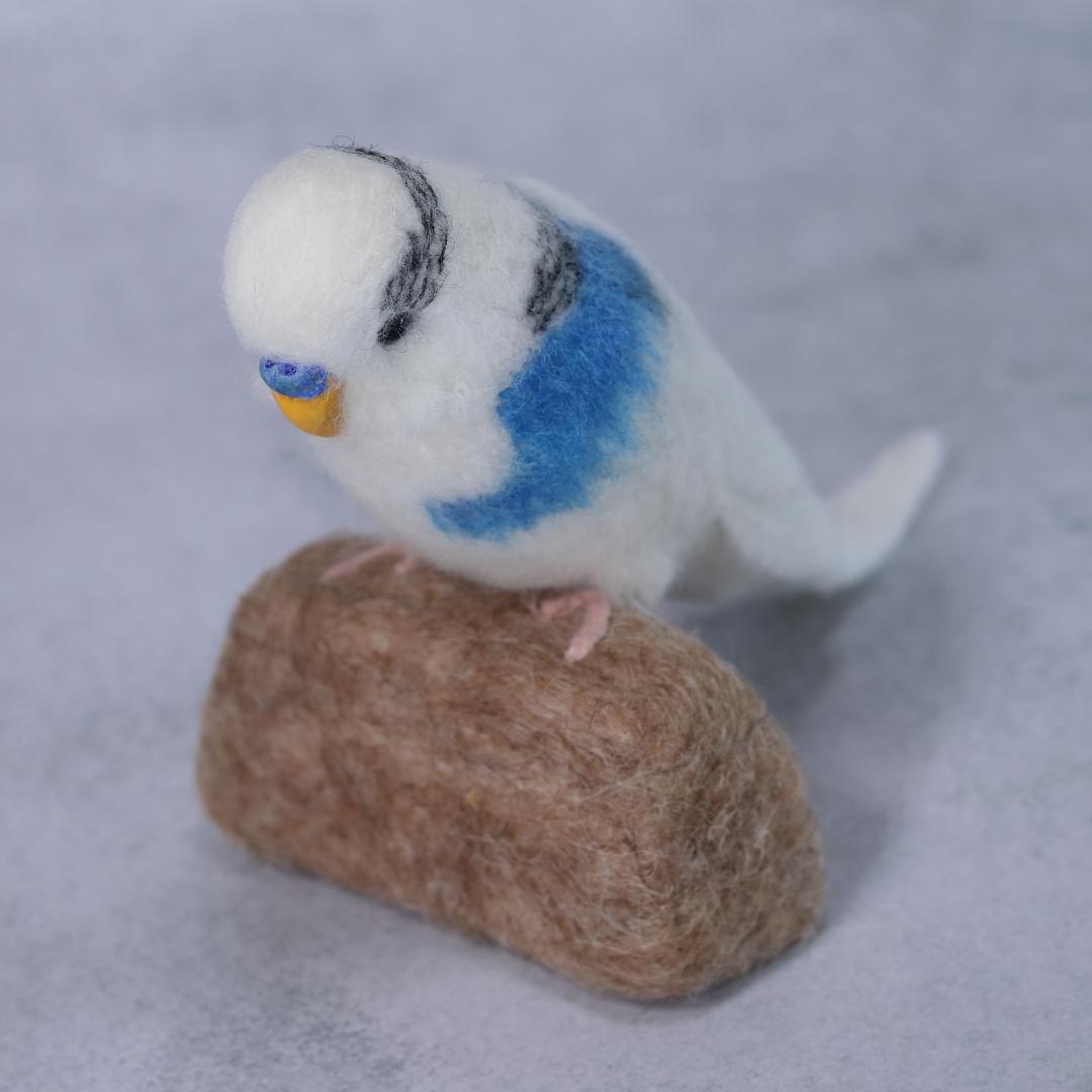 羊毛フェルト しゅんのパパさま セキセイインコ 小鳥 ハンドメイド オーダー