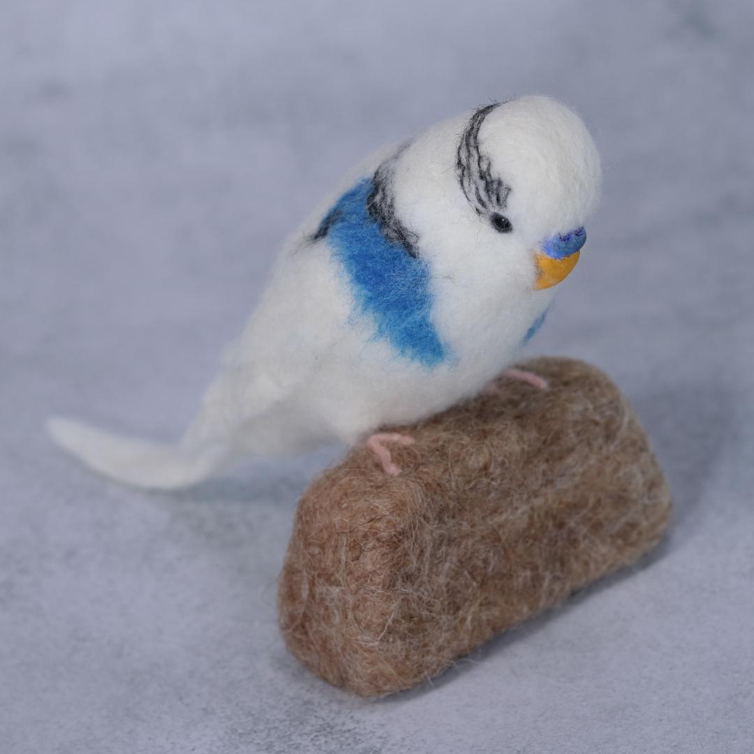 羊毛フェルト しゅんのパパさま セキセイインコ 小鳥 ハンドメイド オーダー