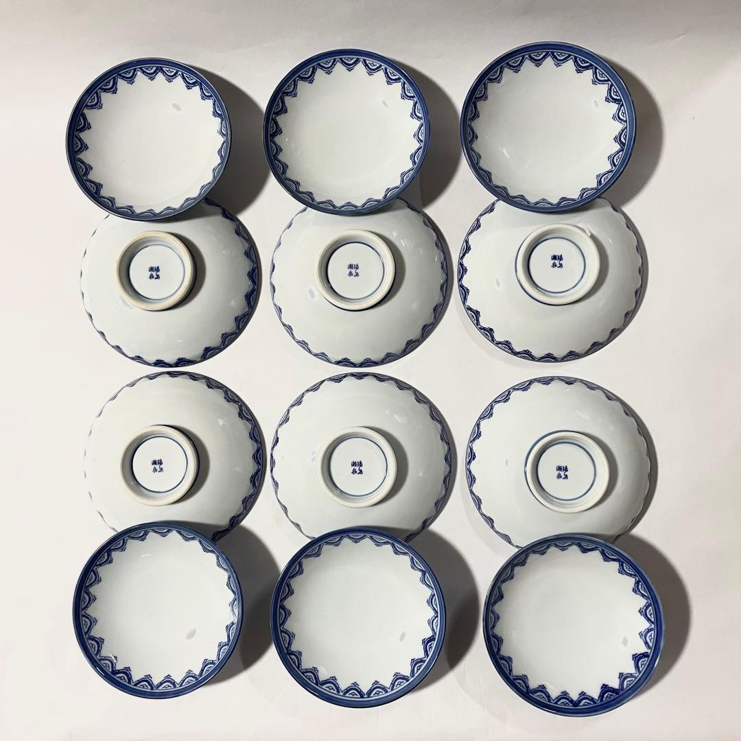 伊万里焼　鍋島焼窯元瀬兵窯　唐子柄　蓋付き煮物椀　6客セット