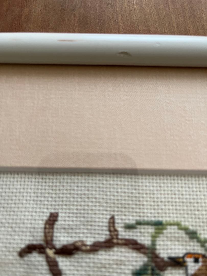 刺繍アート クロスステッチ 額付き 鳥 完成品