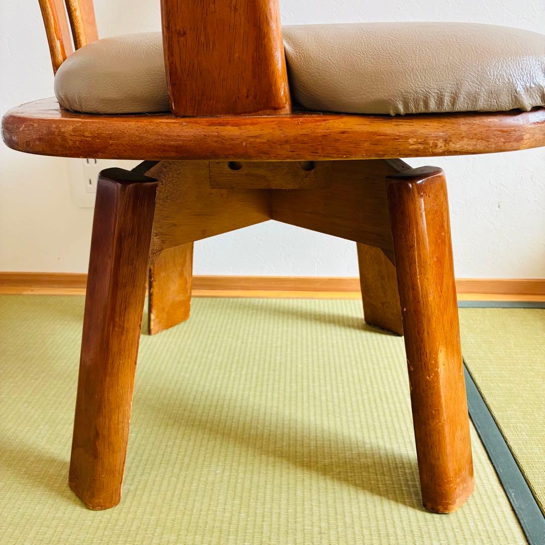 TOKYO PARAWOOD ダイニングチェア 回転 木製チェア 昭和レトロ