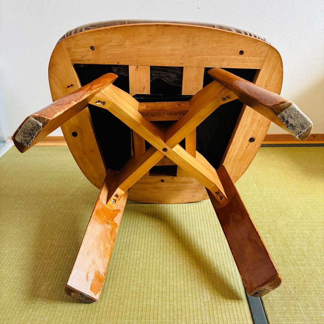 TOKYO PARAWOOD ダイニングチェア 回転 木製チェア 昭和レトロ