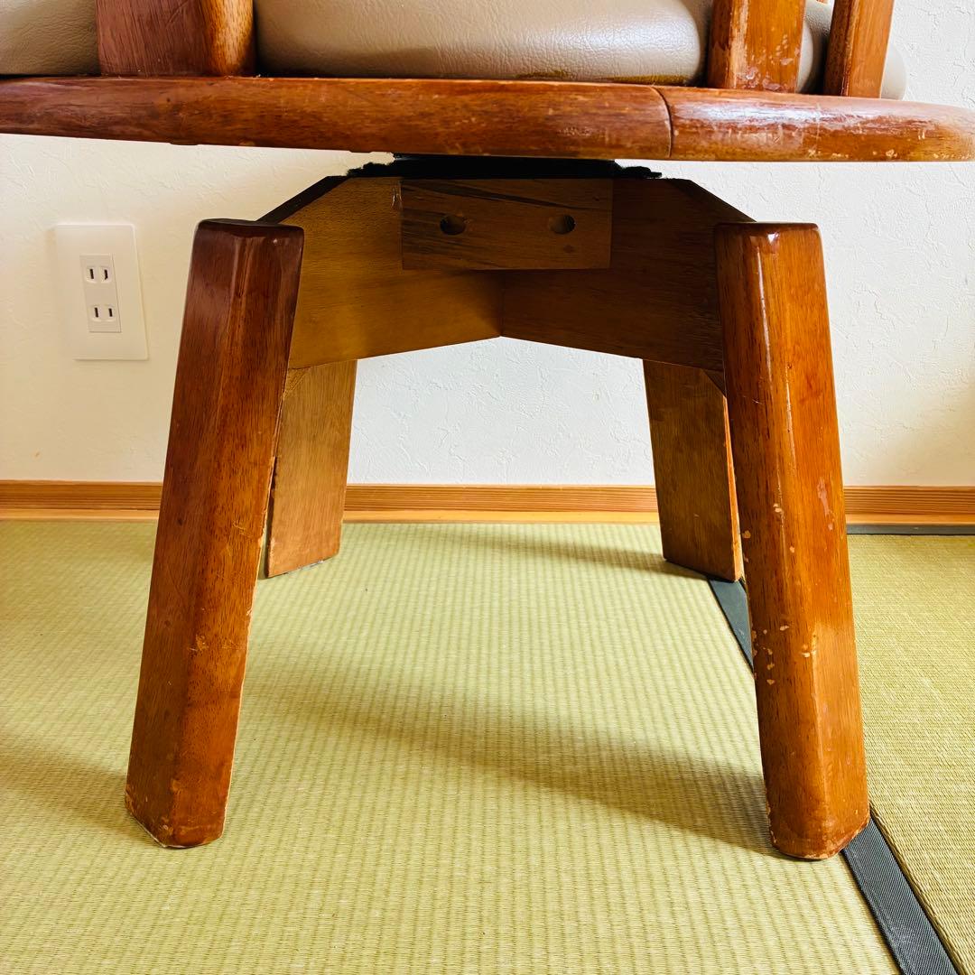 TOKYO PARAWOOD ダイニングチェア 回転 木製チェア 昭和レトロ