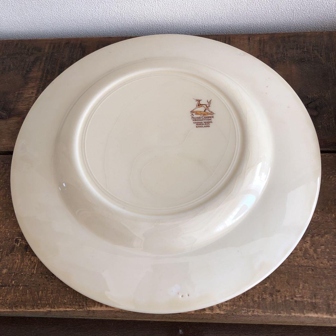 英国ビンテージ　スージークーパー　ドレスデンスプレイ　ディナープレート3枚セット