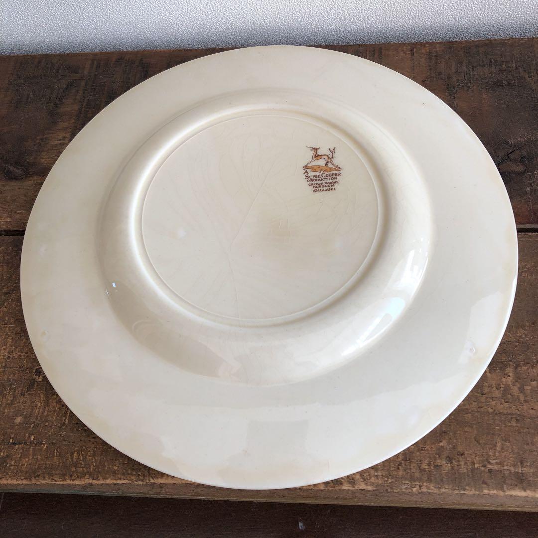 英国ビンテージ　スージークーパー　ドレスデンスプレイ　ディナープレート3枚セット