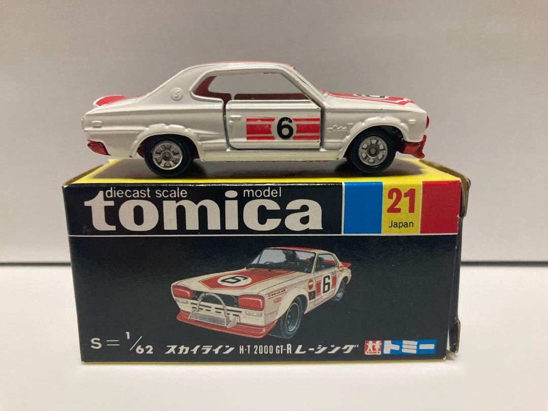 トミカ　日本製　ニッサン　スカイラインレーシング　1Eホイール