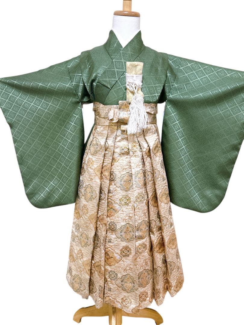 上品なカッコ良さ♡七五三　5歳　男の子　セット　一式　緑　抹茶色　鷹