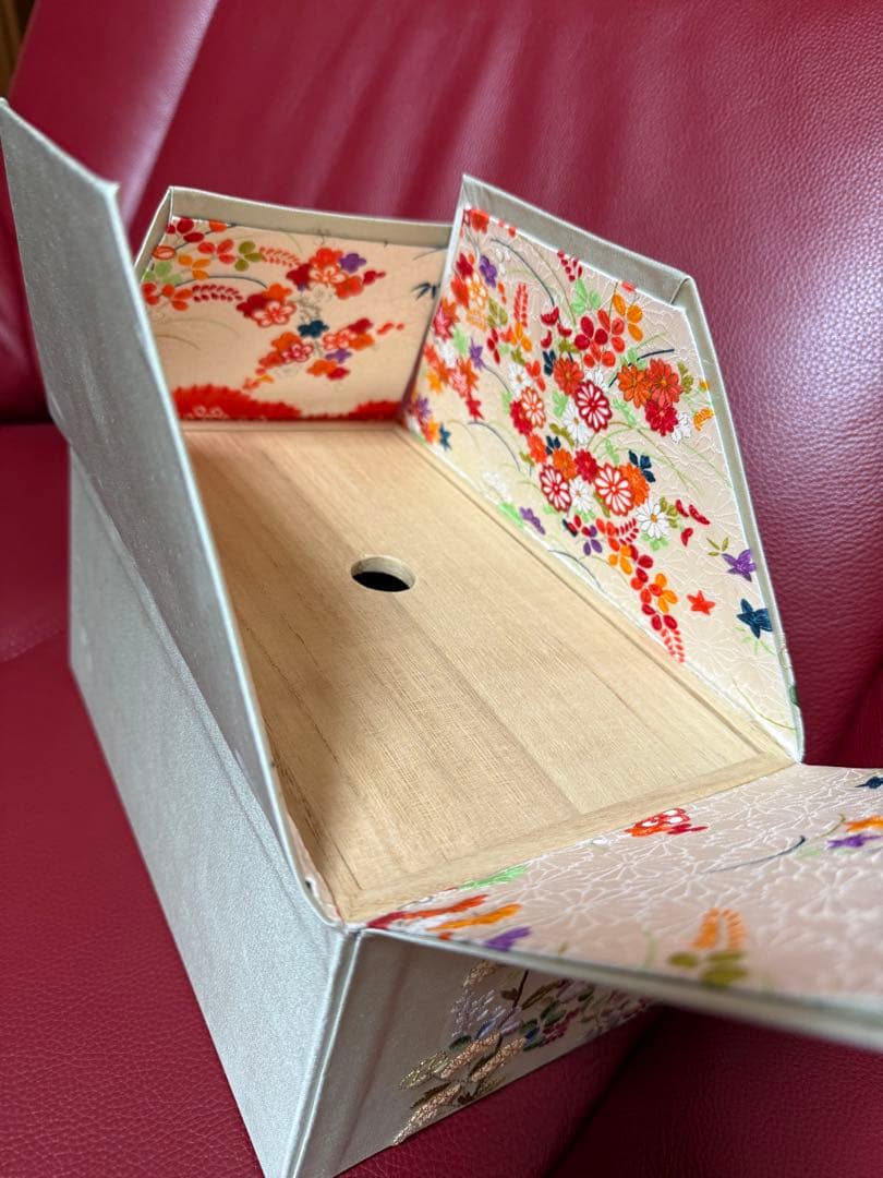 刺繍入り和風収納ボックス
