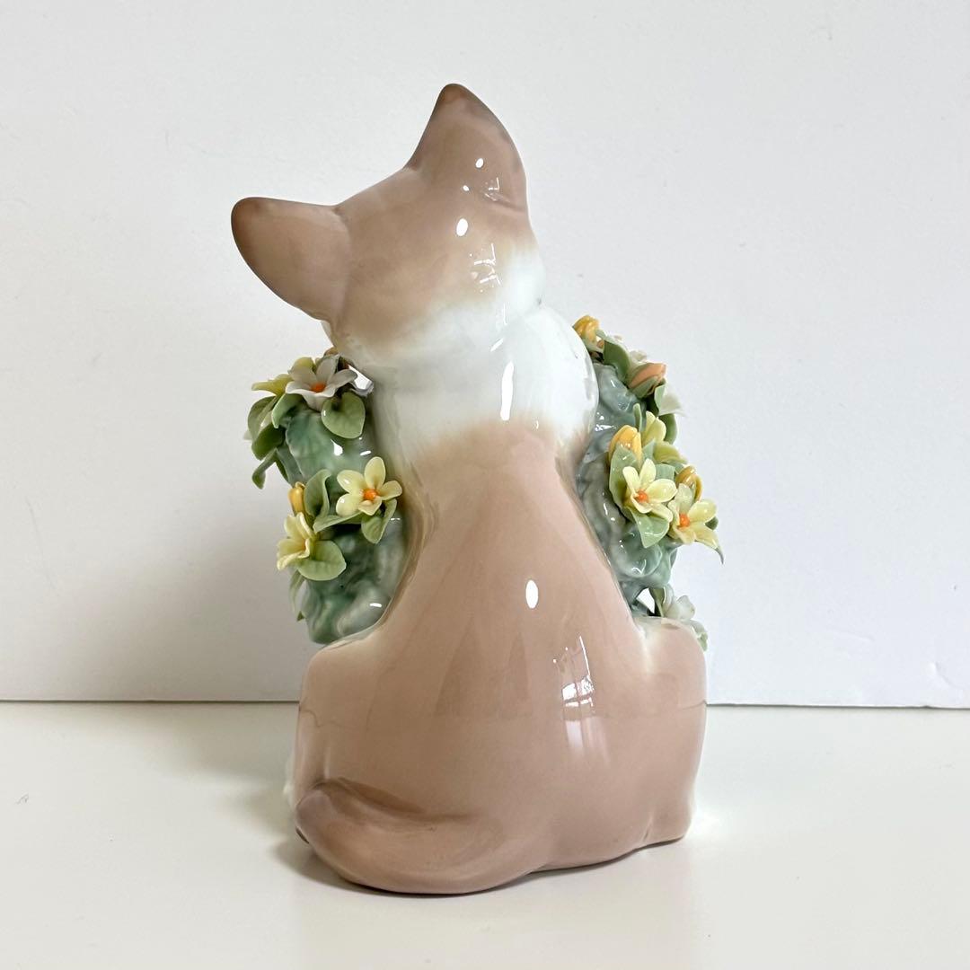【美品】リヤドロ 6567 お昼寝の場所 猫 フィギュリン オブジェ 陶器 廃盤