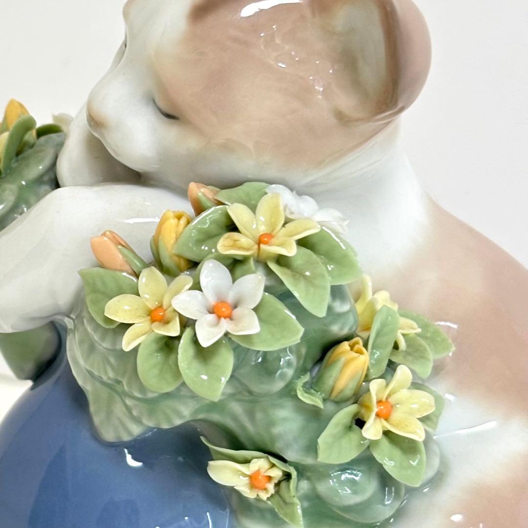 【美品】リヤドロ 6567 お昼寝の場所 猫 フィギュリン オブジェ 陶器 廃盤