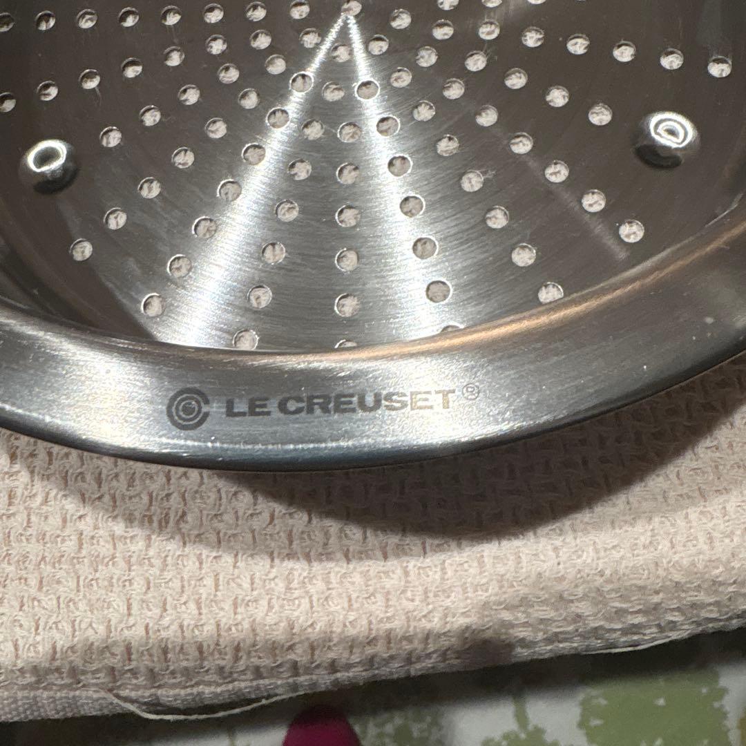 LE CREUSET ステンレス蒸し器　20センチ用　新品