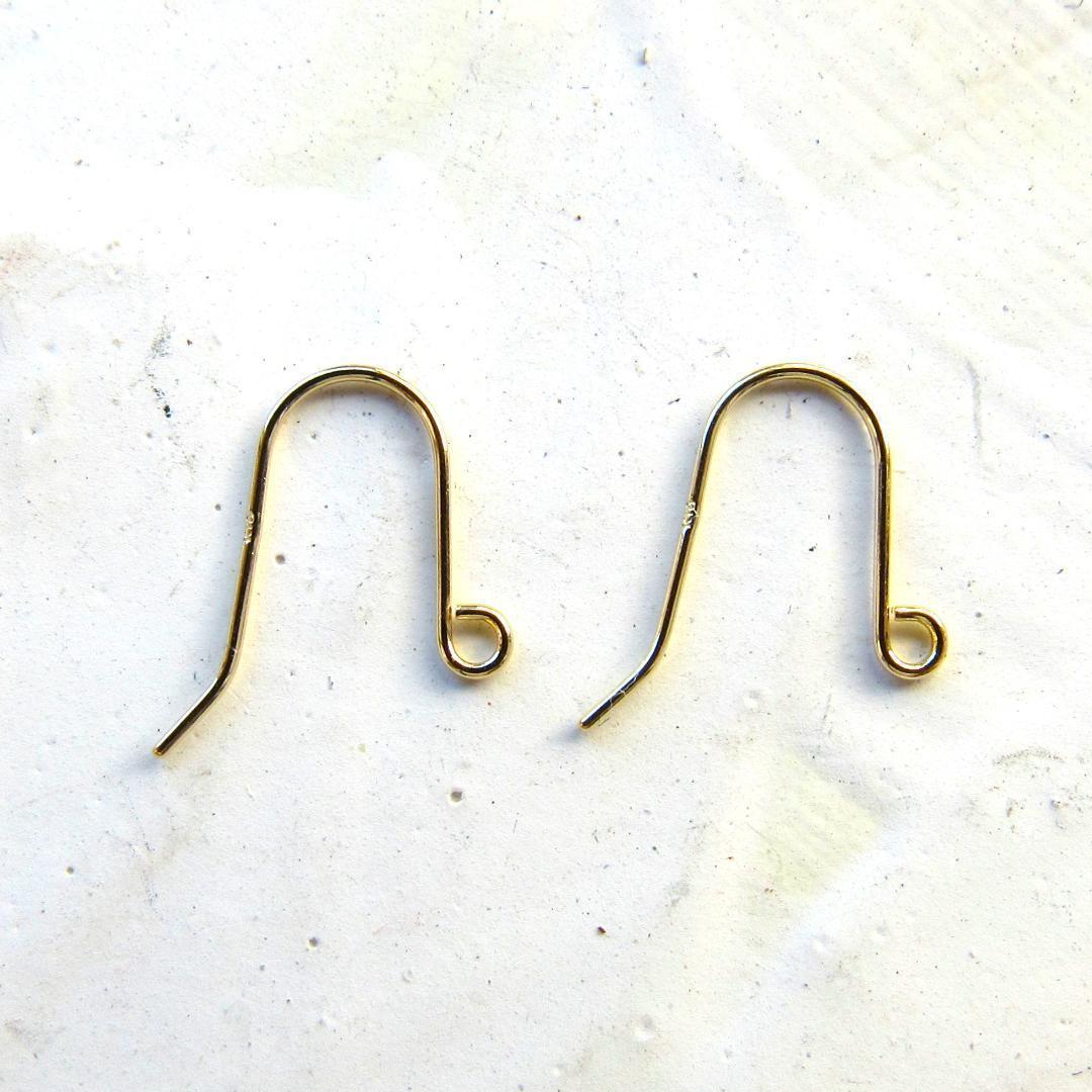 18K K18 ピアス フック ハンドメイド 刻印 パーツ 18金18KYG