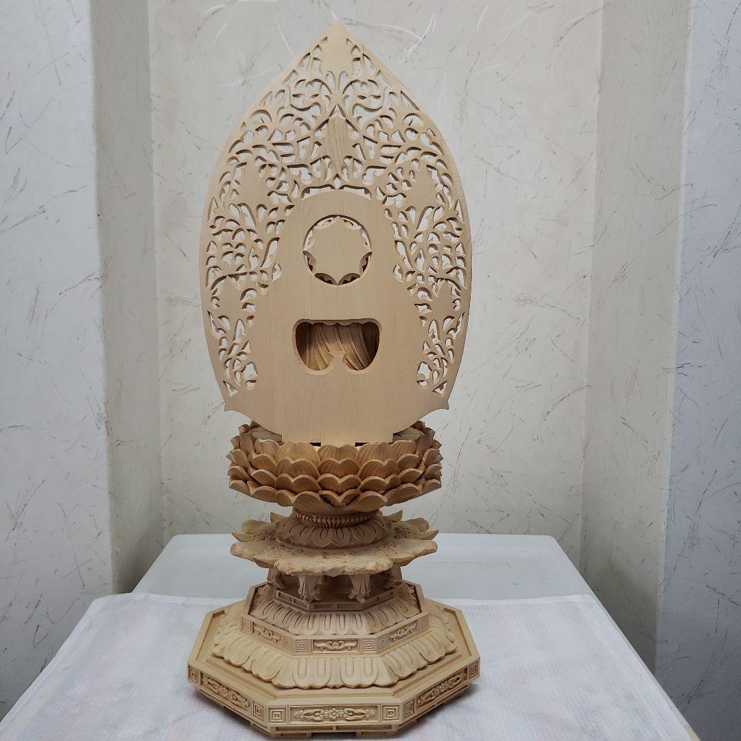 蔵出し特価仏像★ヒバ材 薬師如来坐像4.5寸★お薬師様総高さ50cm