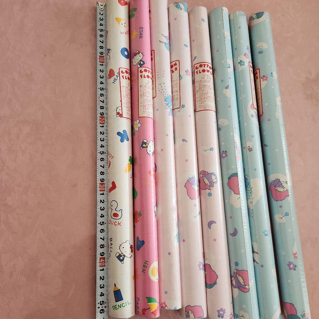 レトロサンリオCOTTON FLOWER シール　キキララ　キティ　昭和レトロ