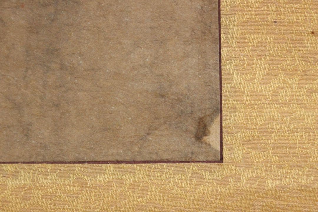 No5562 掛軸　在銘　小草　山水画賛　紙本　日本画　南画　中国画　送料無料