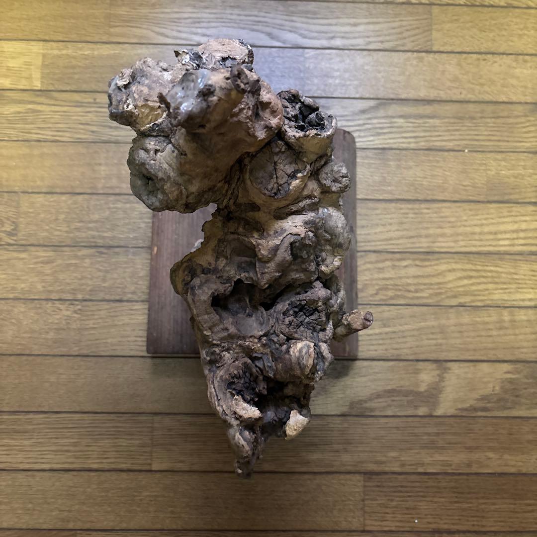 自然木の彫刻置物