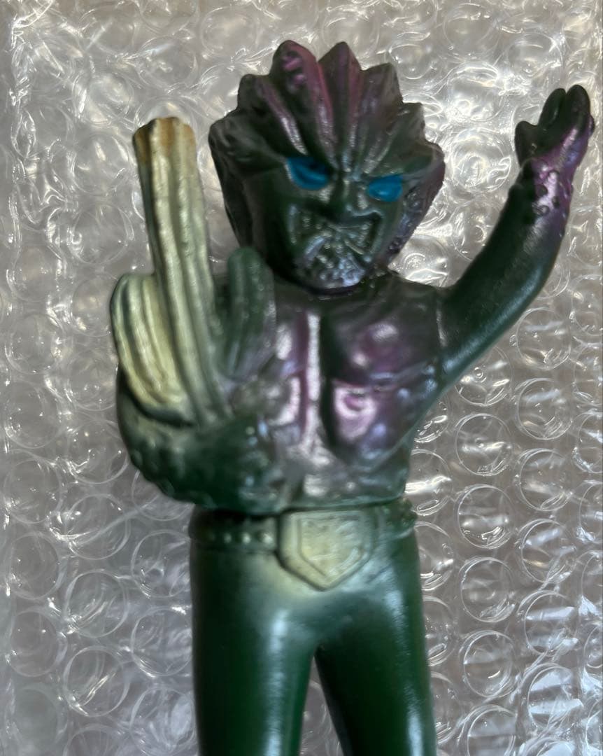 ⚠️レア　1970年　仮面ライダー　サボテグロン　ミニソフビ　旧バンダイ