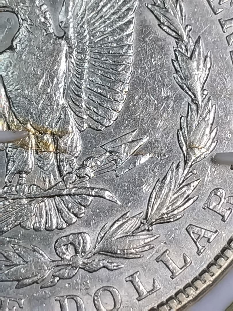 コ*ア様 pn444 エラー銀貨 1921年S. モルガン・ダラー 銀貨 cra