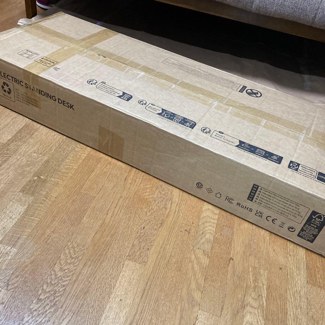 電動式スタンディングデスク 幅100cm×奥行60cm×高さ69cm～115cm