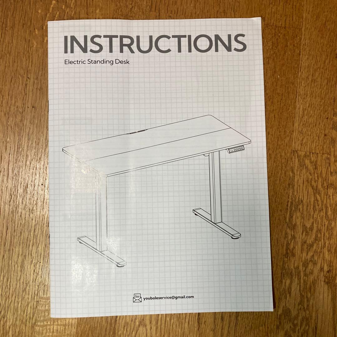 電動式スタンディングデスク 幅100cm×奥行60cm×高さ69cm～115cm