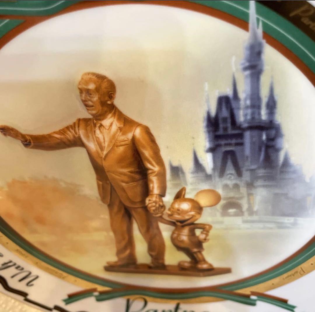 東京ディズニーランド　15周年　ウォルト・ディズニー　ミッキー 絵皿　プレート