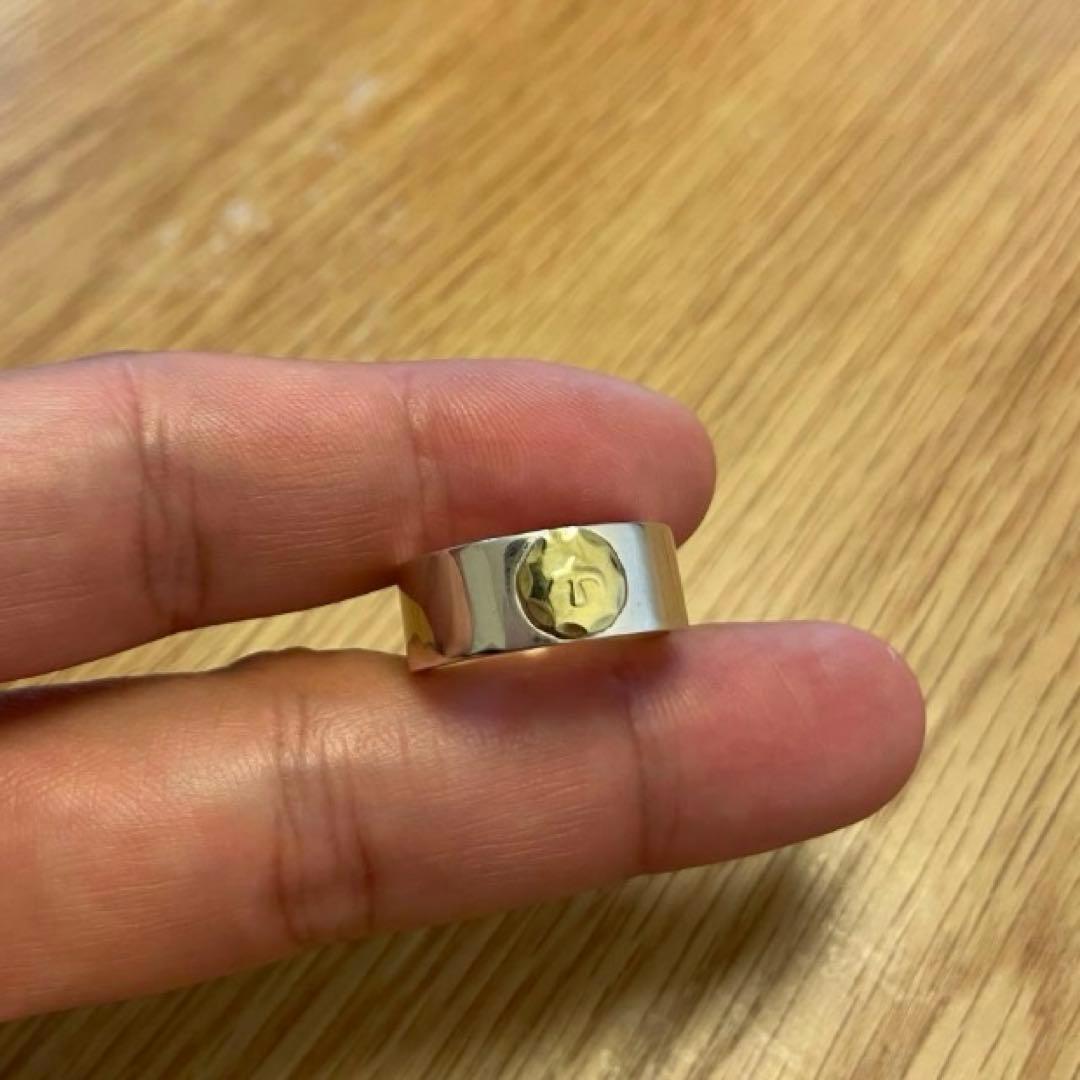 平打ち 印台 リング 指輪 17号 アクセサリー ハンドメイド ノーブランド