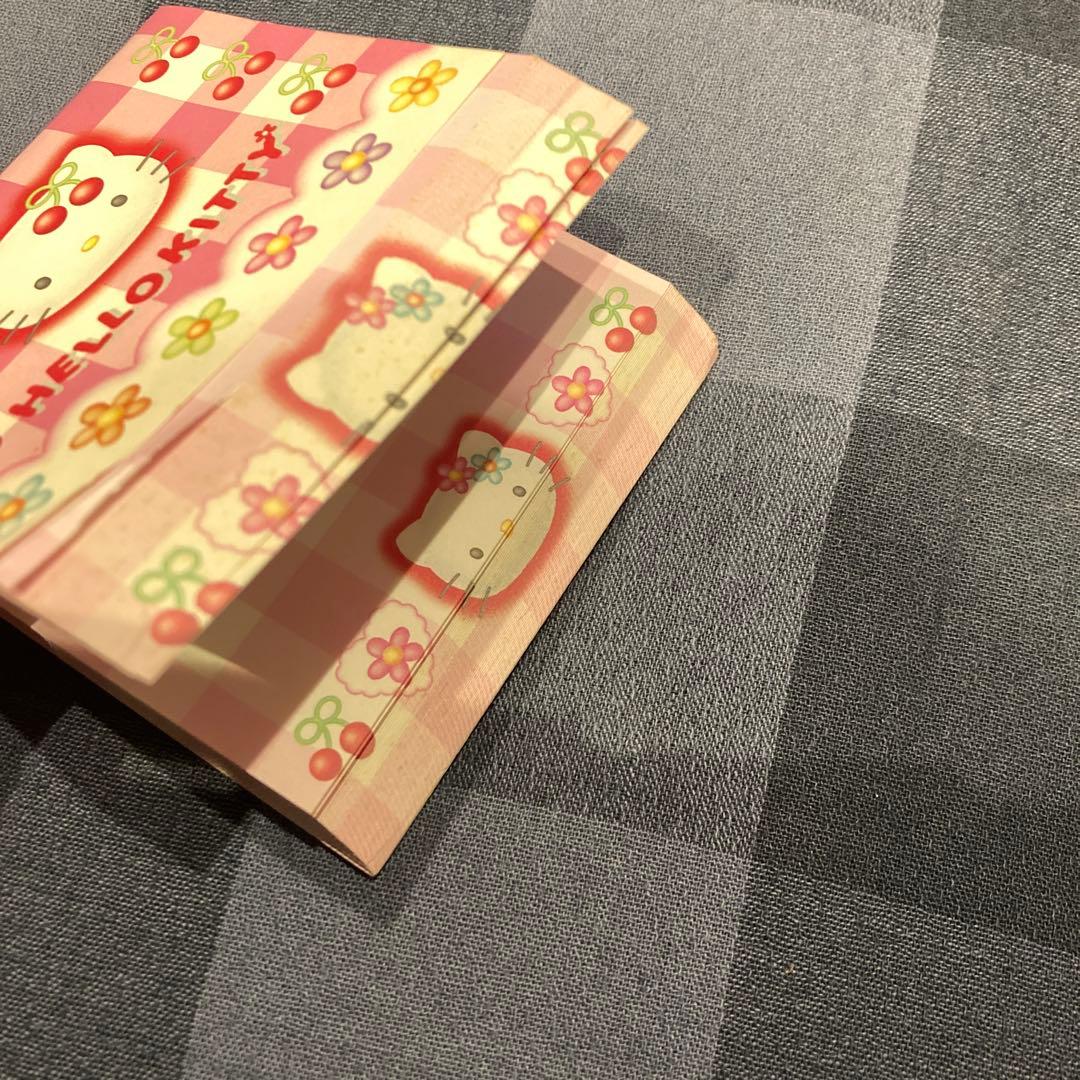 レトロ《1998年ハローキティ メモ帳》Hello Kitty☆便箋 さくらんぼ