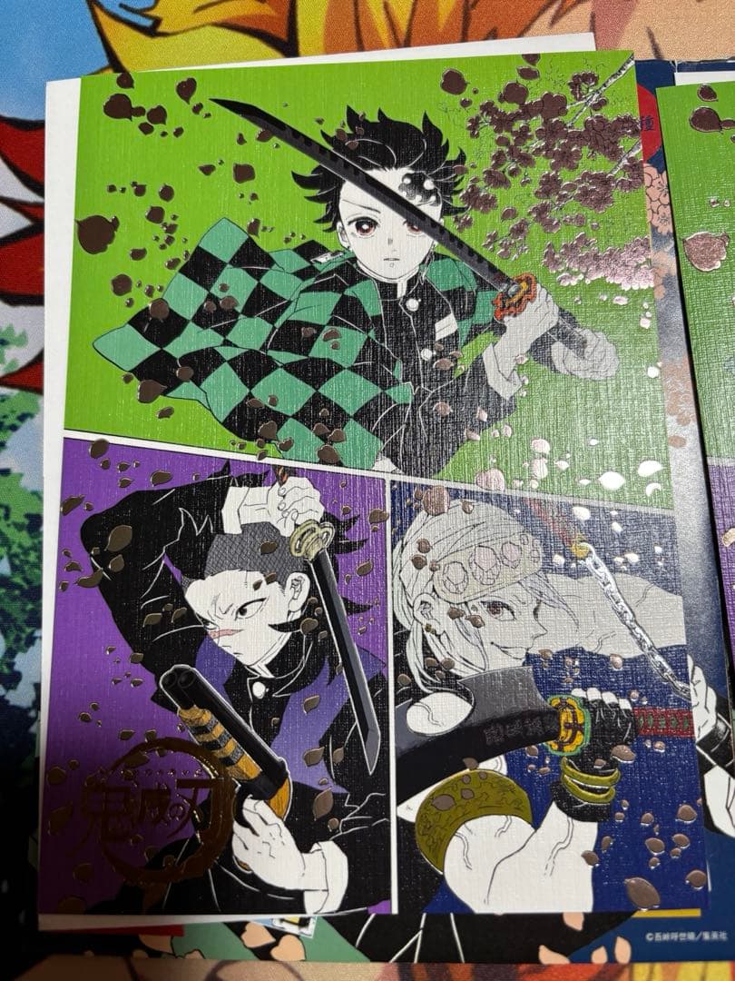 鬼滅　原画展　箔押しイラストカードコレクション　10点セット