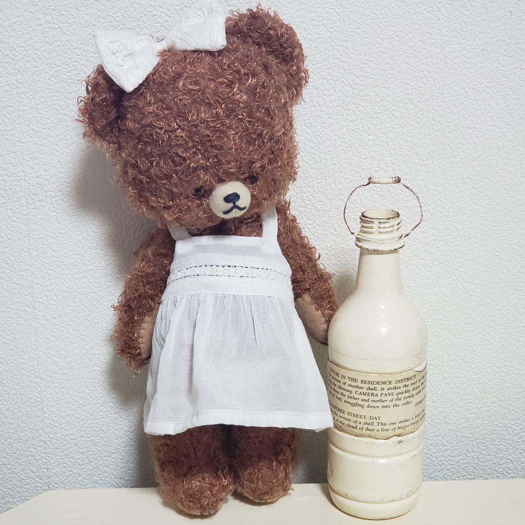 No.594 テディベア　ブラウン×エプロン