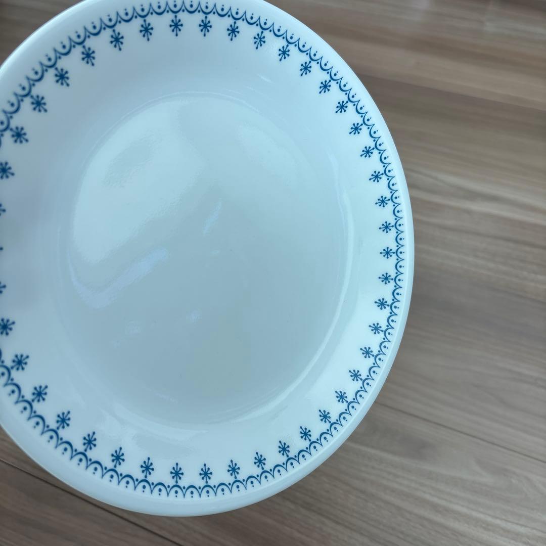 【最終値下げ】オールドコレール＊スノーフレーク　プレート7枚セット