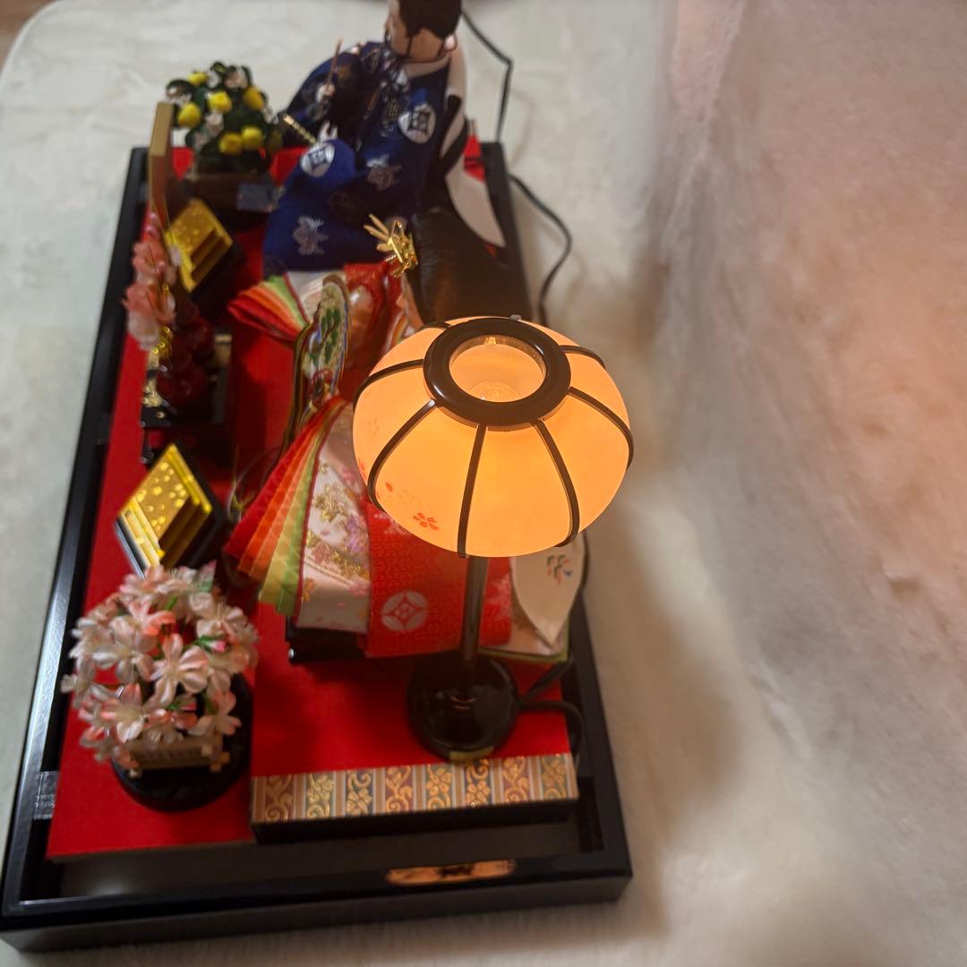 雛人形 親王飾り ケースあり ガラスケース ひな人形　曽根人形　人形の正栄