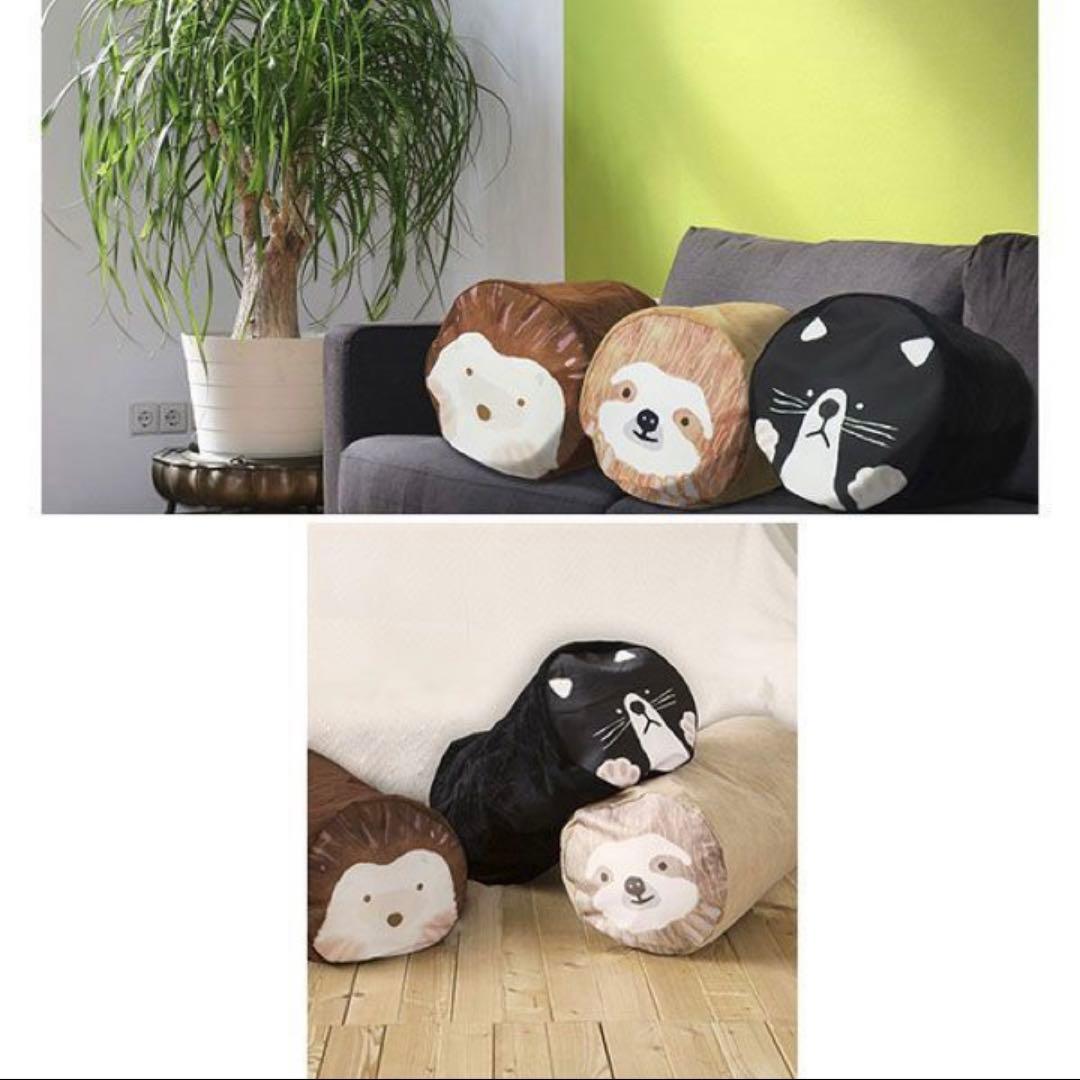 おふとんクッション おかおゴロン 丸 掛け布団収納袋 Y-GFC-OGMS 3種