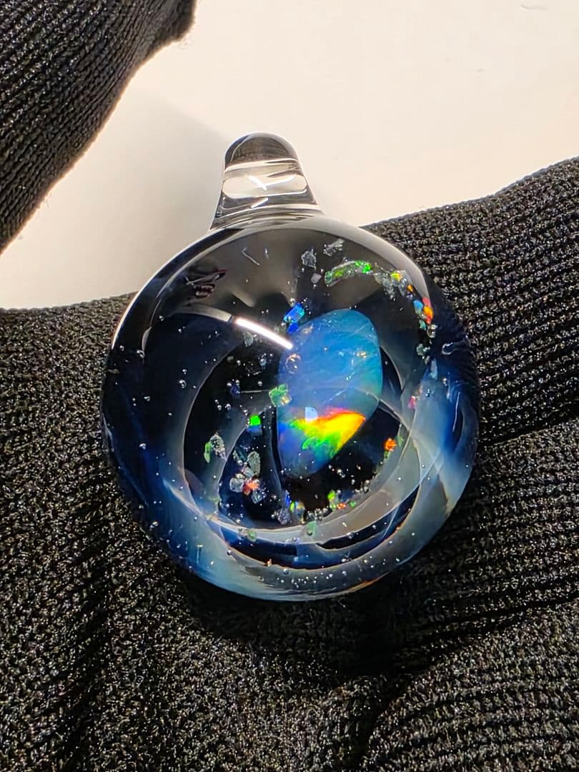 宇宙デザイン ガラスペンダント