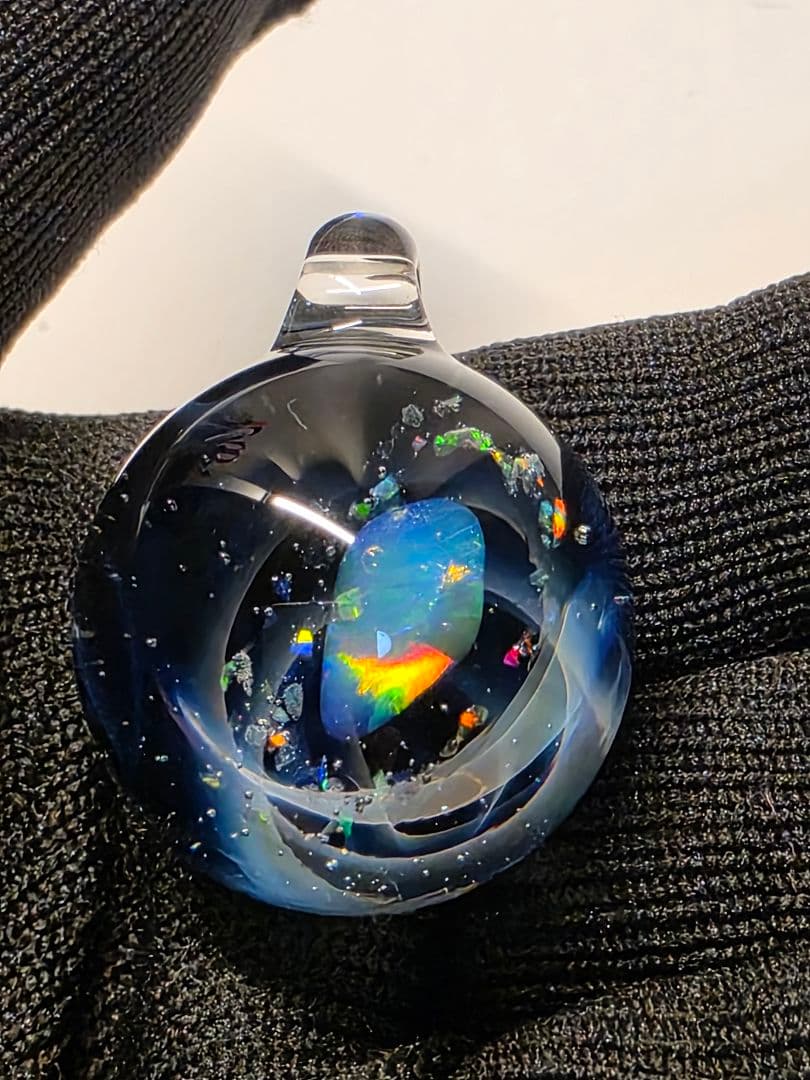 宇宙デザイン ガラスペンダント