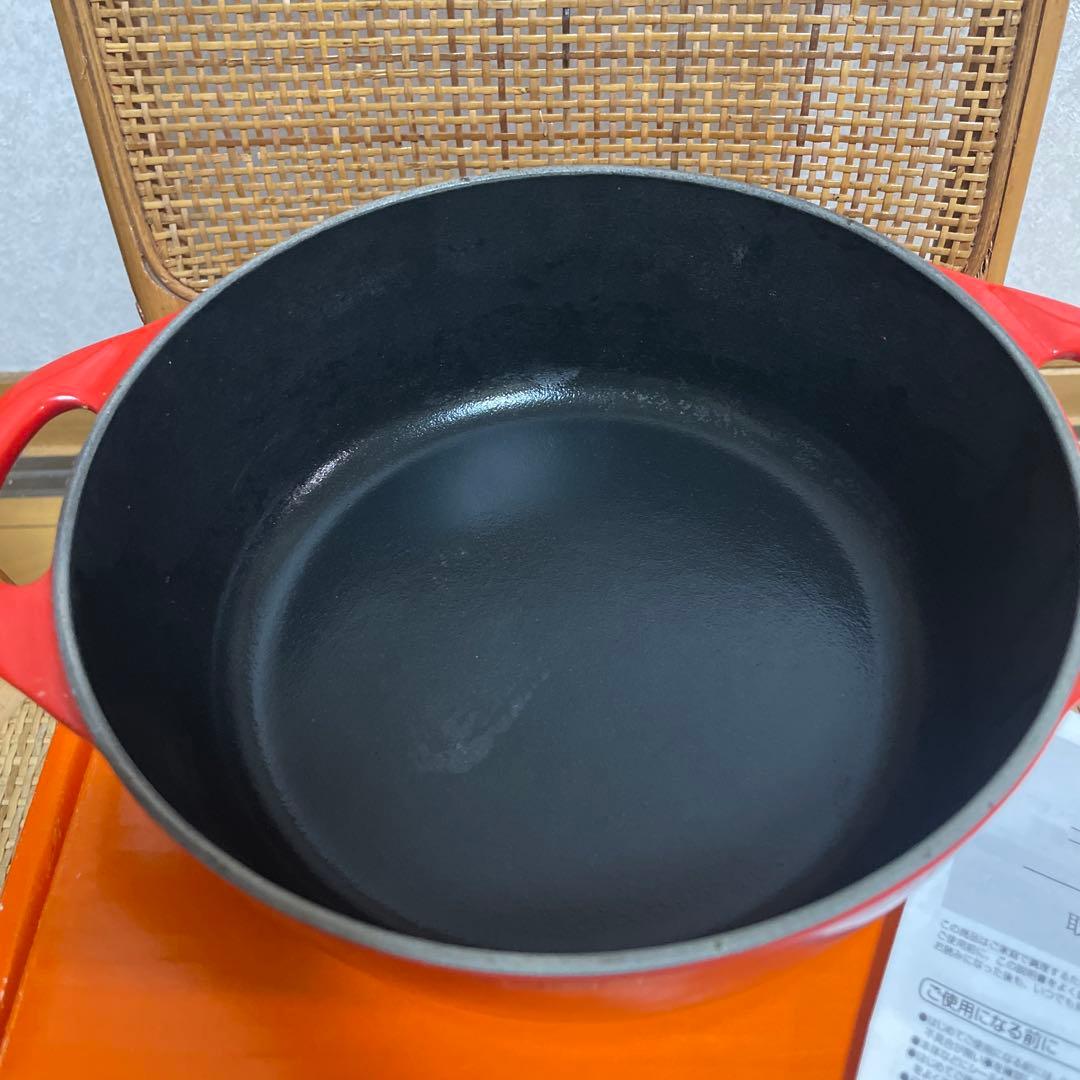 LE CREUSET 赤 両手鍋 20cm