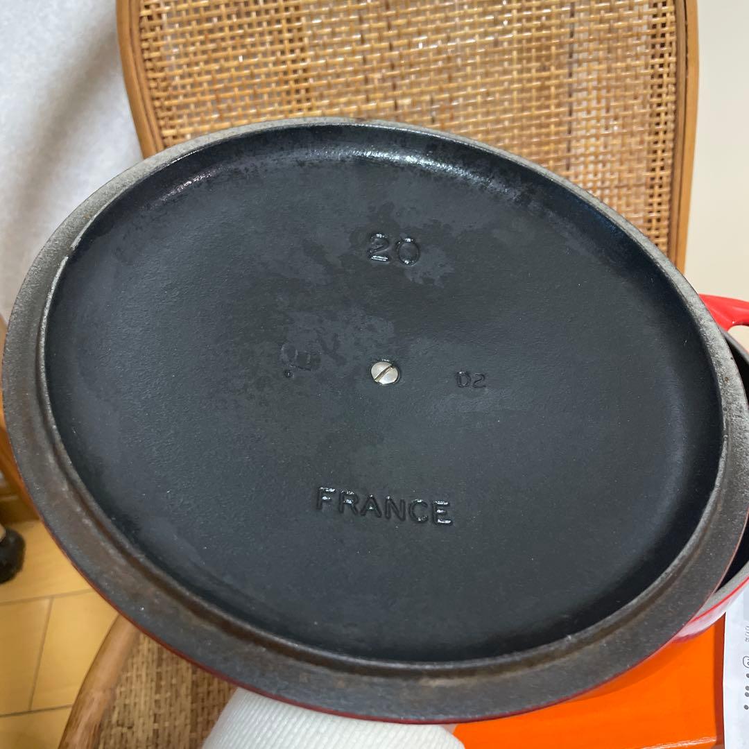 LE CREUSET 赤 両手鍋 20cm