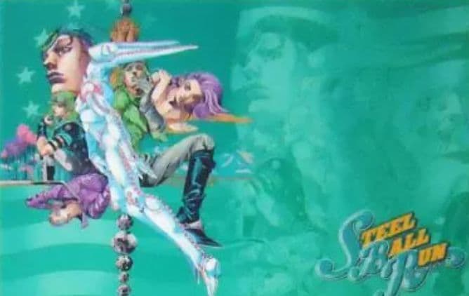 ジョジョの奇妙な冒険 スティールボールラン 一番くじ デスクマット ステッカー