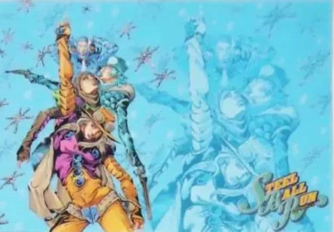 ジョジョの奇妙な冒険 スティールボールラン 一番くじ デスクマット ステッカー