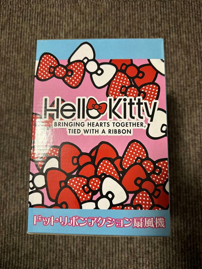 Hello Kitty ハローキティ ドットリボン アクション扇風機