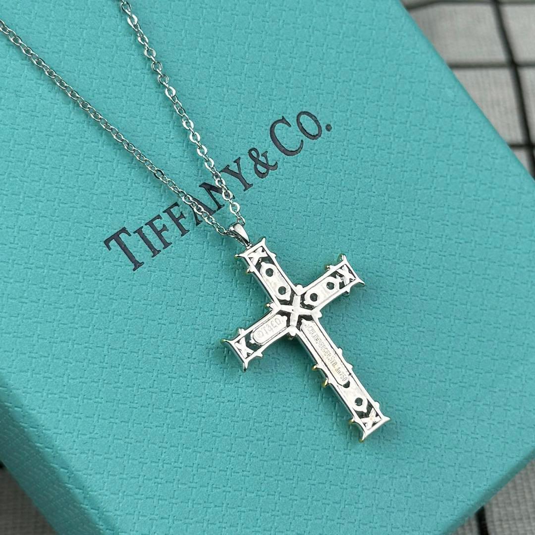 ティファニー クロス ペンダント ダイヤモンド ノベルティ