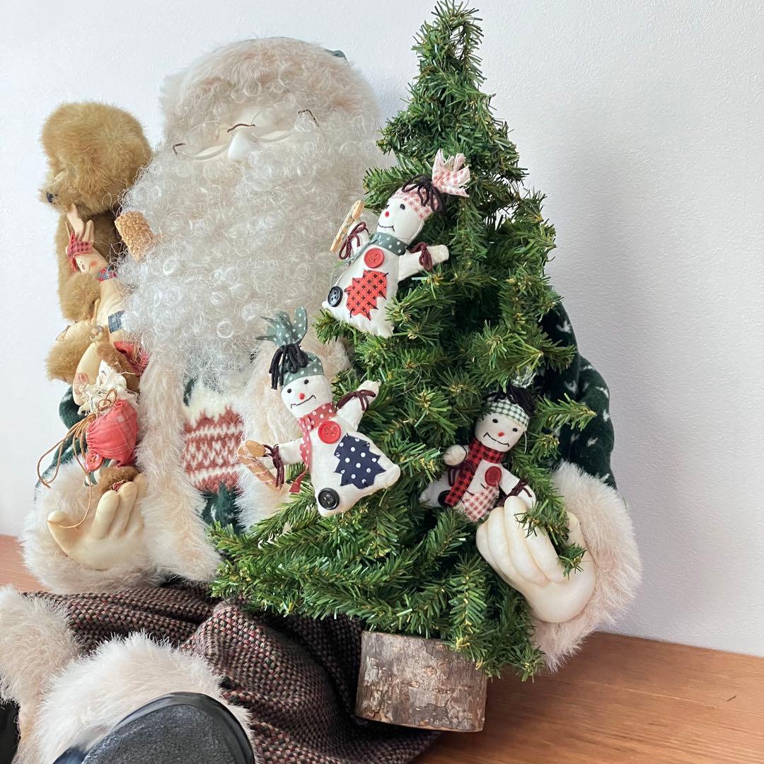 海外作家 ハンドメイド ヴィンテージ サンタクロース 人形