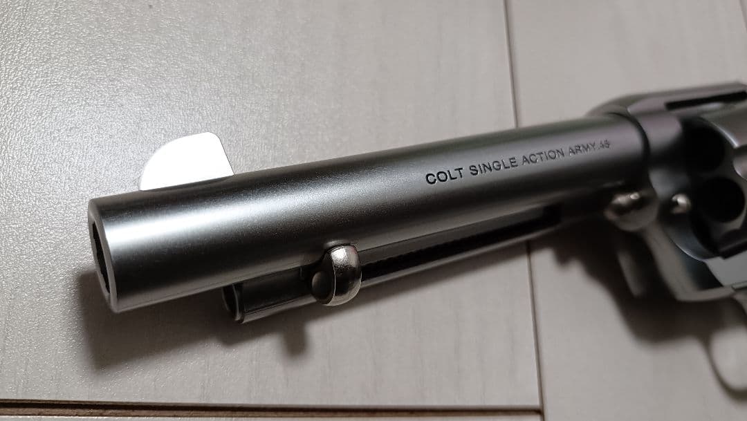 【中古品】東京マルイ エアガン「SAA.45 アーティラリー シルバー」セット