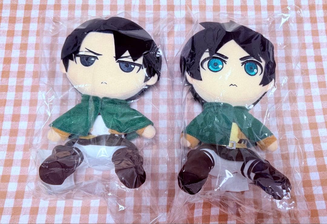 進撃の巨人 gift ぬいぐるみシリーズ リヴァイ兵長 エレン ver.2