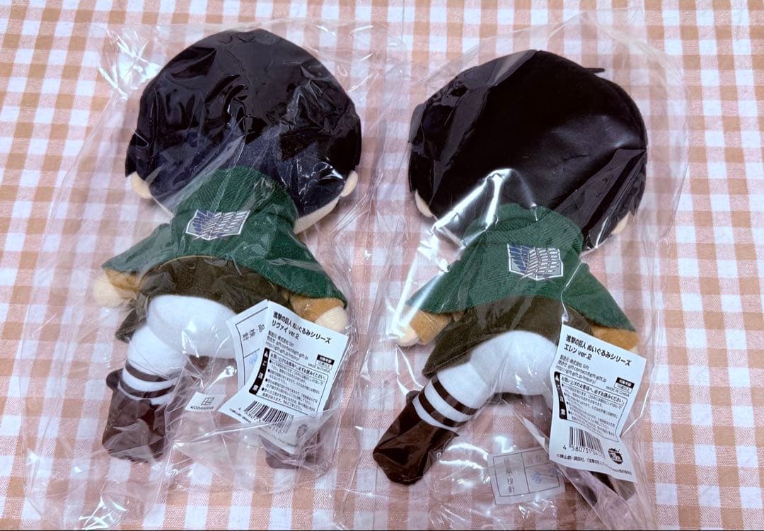 進撃の巨人 gift ぬいぐるみシリーズ リヴァイ兵長 エレン ver.2