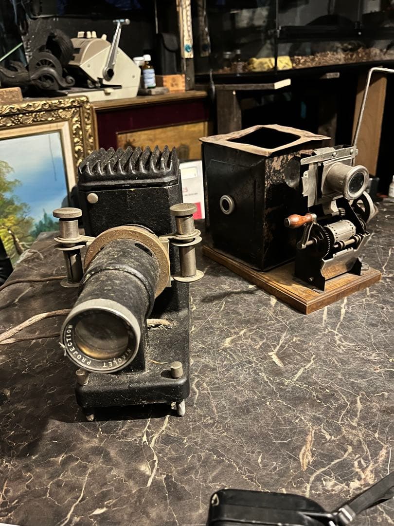 レトロ幻灯機、幻灯機、フィルム幻灯機、ニッコウ幻灯機、日本工芸