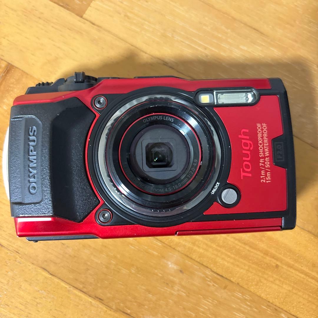 OLYMPUS Tough レッド デジタルカメラ