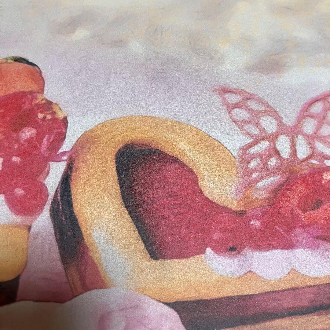 スイーツアート8パステル画　額縁寸法32.7㎝×24.0㎝×1.5㎝