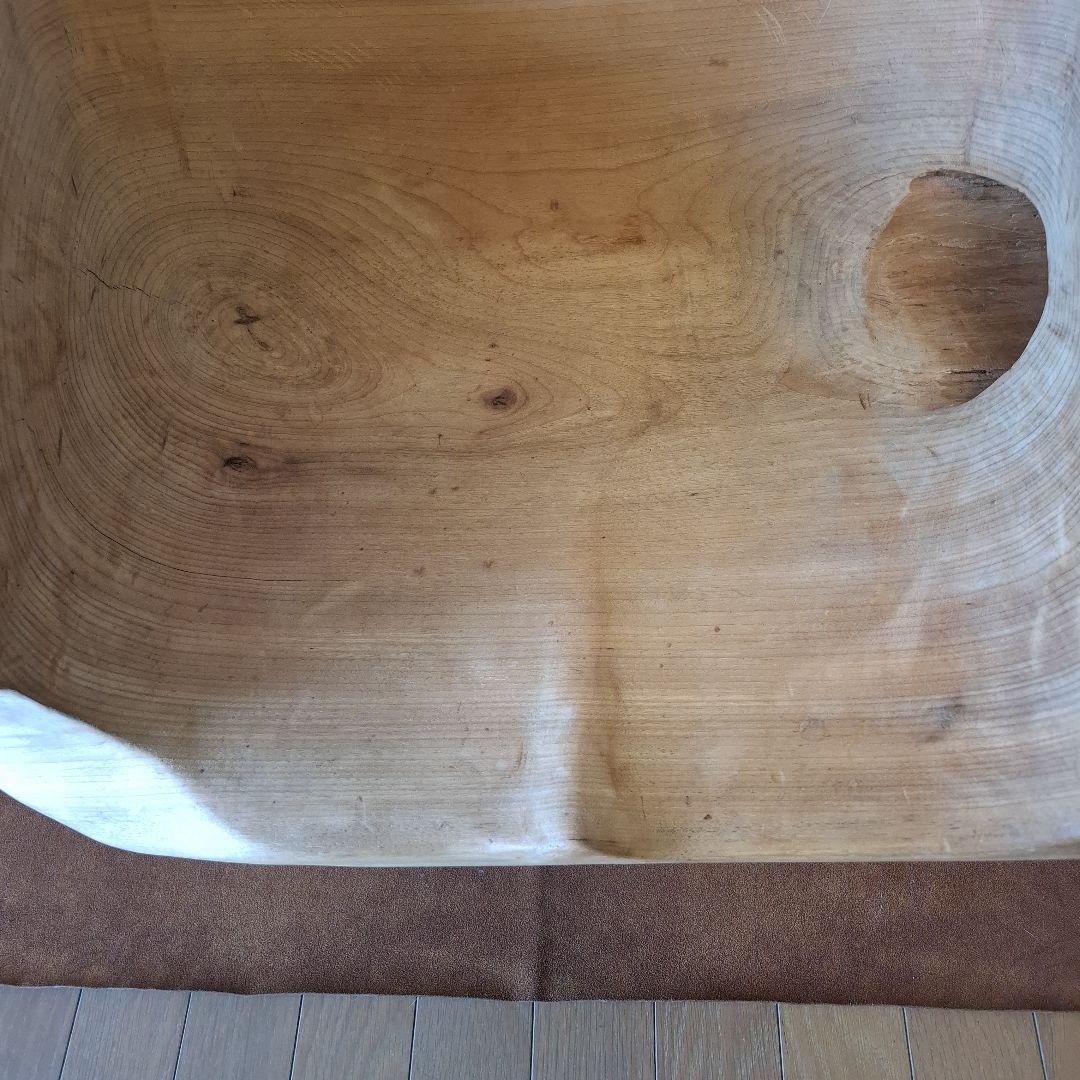 椅子　楠の木　オブジェ　工芸品楠の枯木　一人掛け椅子&猫