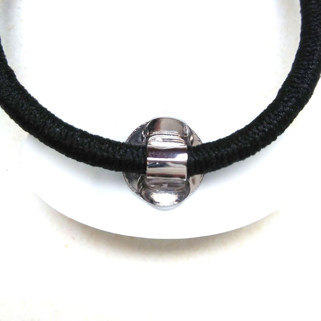 ヘアクリップ レジン 二等辺三角形 ジャックポットと紫陽花