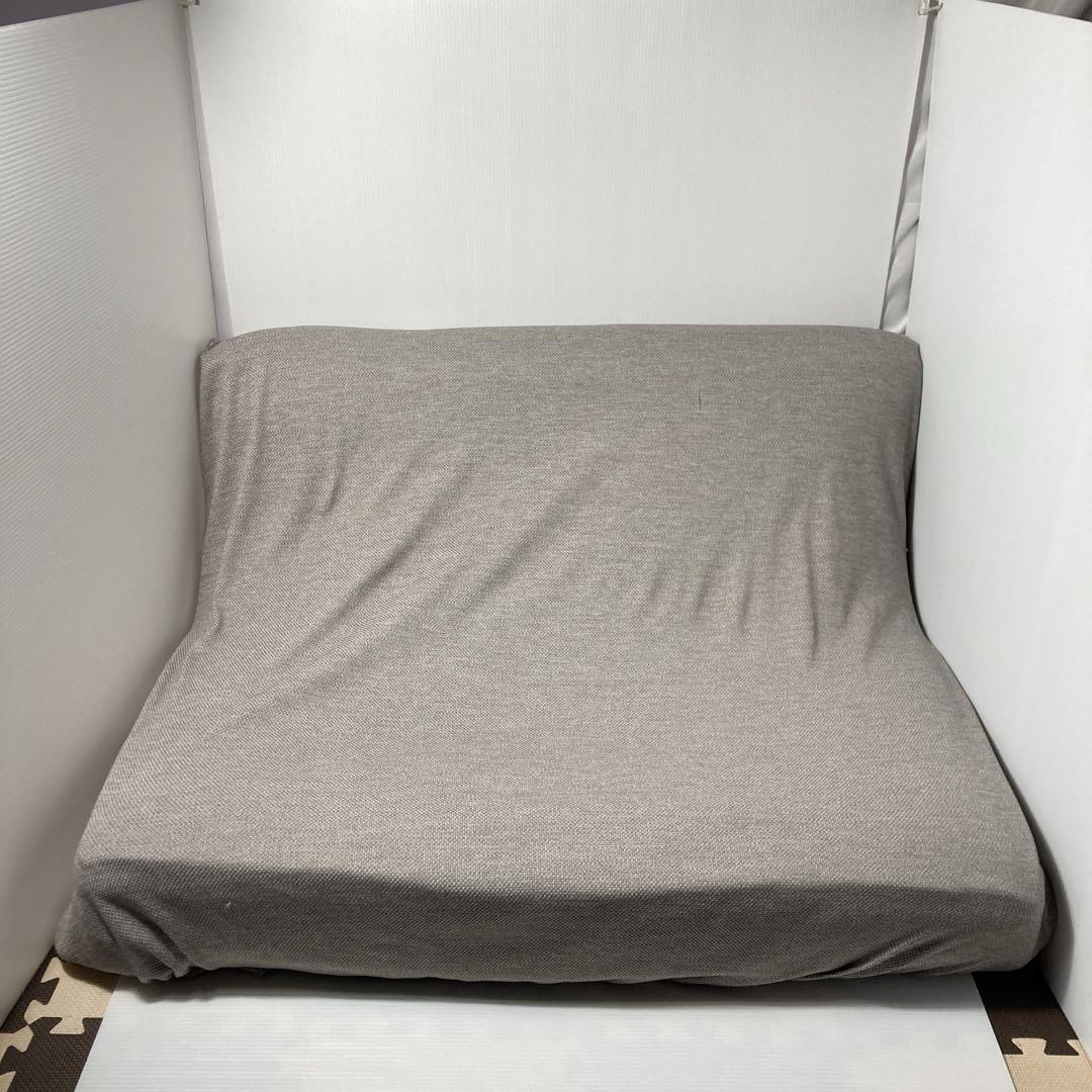 NITORI カジュアルソファキッド2 グレー　カバー付き　ソファベッド